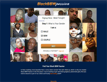 Tablet Screenshot of blackbbwpassion.com